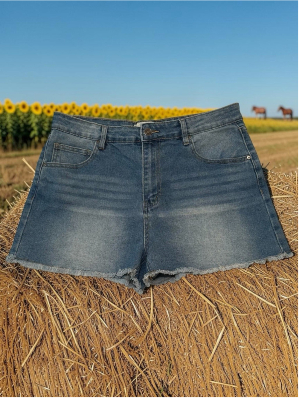 Project Rebel Denim Shorts Raw Hem Junior 13 High-Rise Embellished Pockets Stars